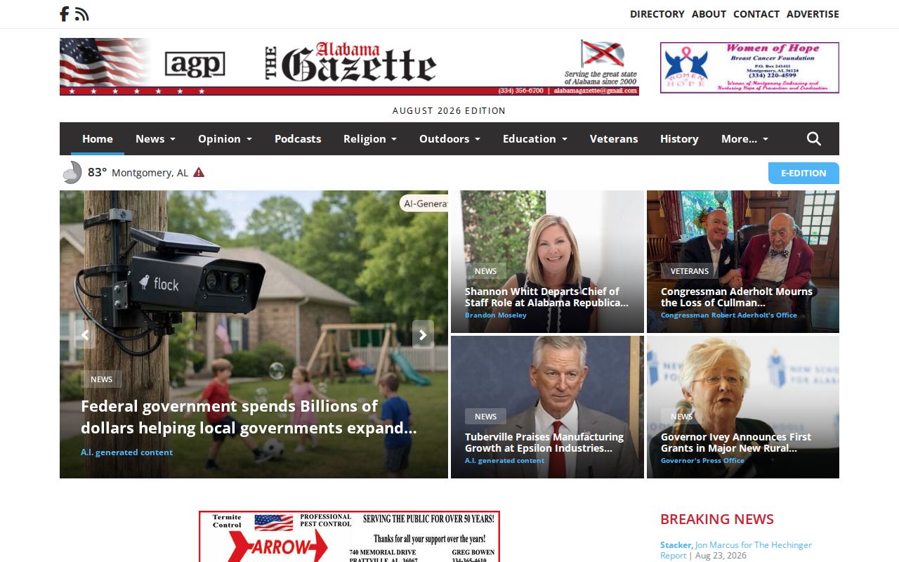 West Alabama Gazette source for Millport arrest news in Lamar County